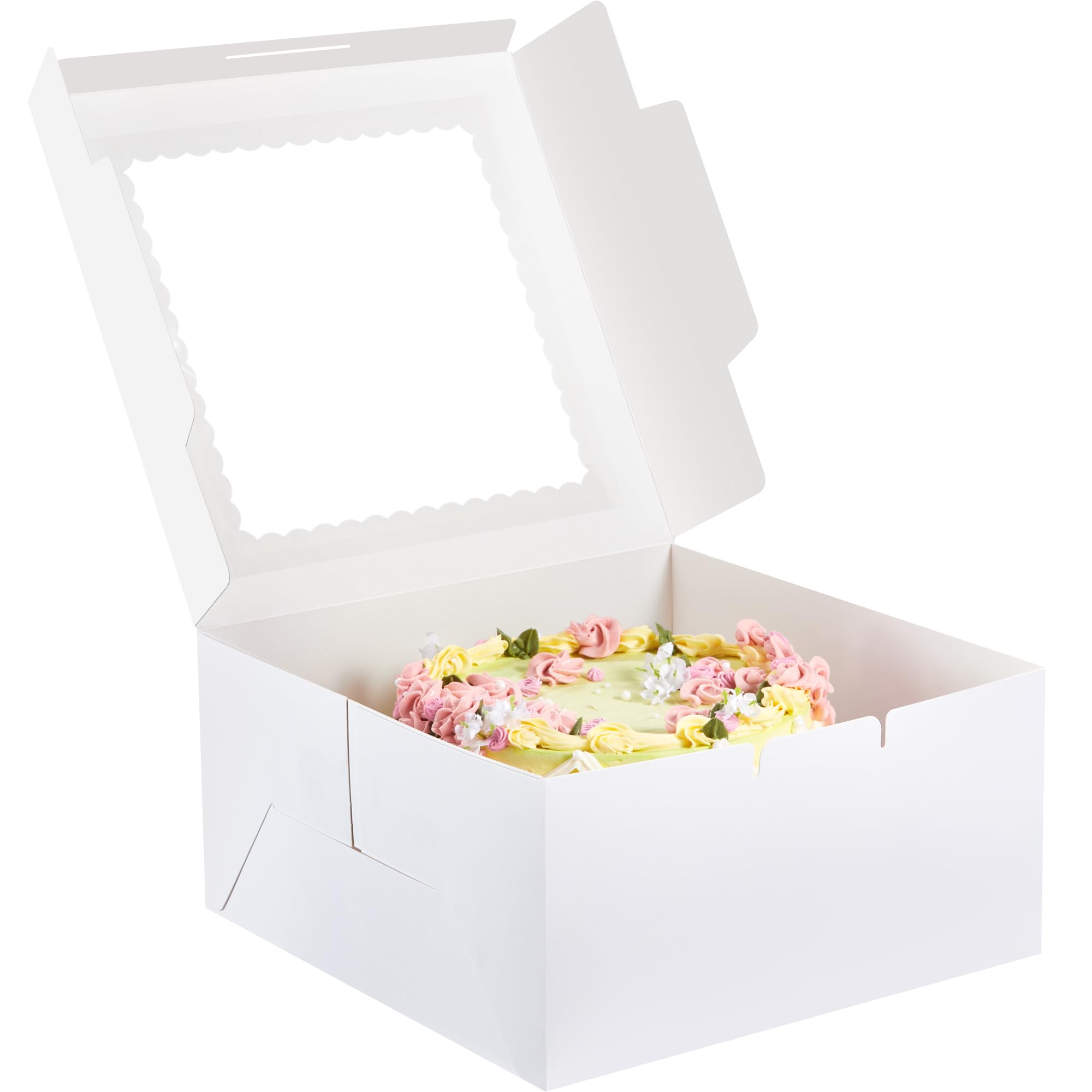 Amazon.com: Kootek 24pcs Cake Boxes with Window, 10 x 10 x 5